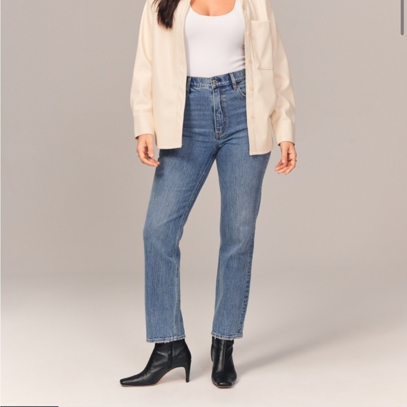 Abercrombie Allen straight ultra high rise jeans - Picture 1 of 7